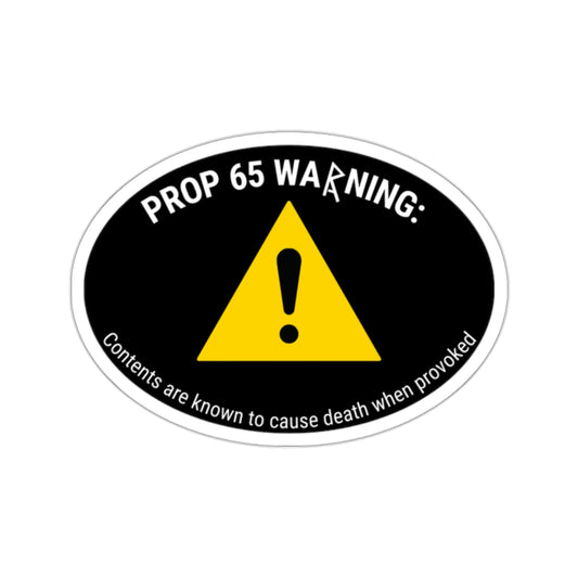 Prop 65 Warning Sticker